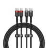 Кабель Baseus Cafule (2 PCS) USB-C to USB-C 100W 1m Red/Black (6932172657451)