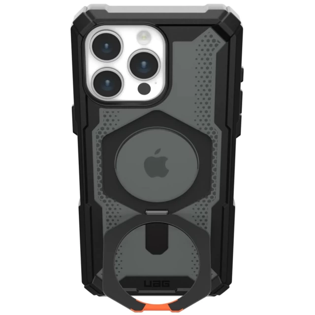 Чехол UAG Plasma XTE для iPhone 15 Pro Max Black/Orange with MagSafe (114441114097)