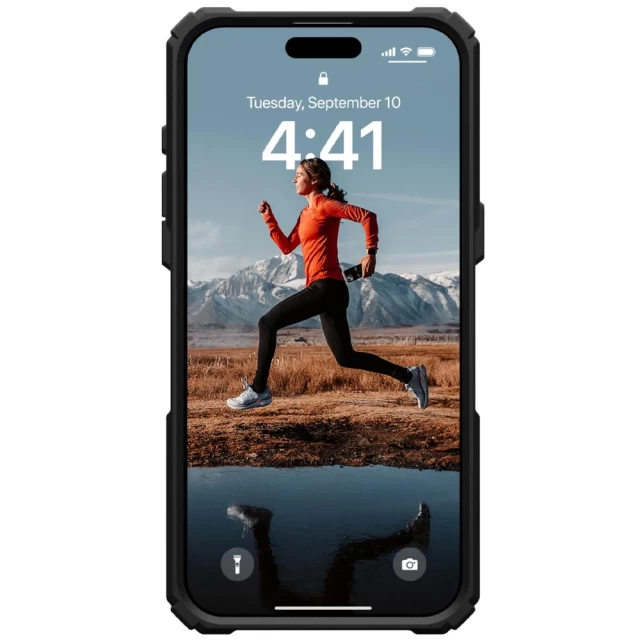 Чехол UAG Plasma XTE для iPhone 15 Pro Max Black/Orange with MagSafe (114441114097)