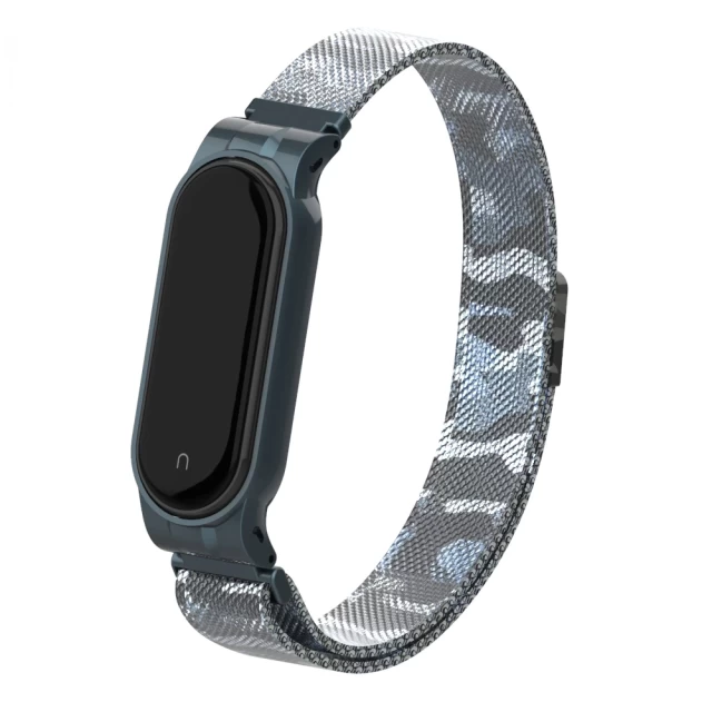 Ремешок ARM Milanese Magnetic Band для Xiaomi Mi Band 6/5 Khaki White (ARM56857)