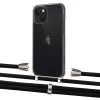 Чехол Upex Crossbody Protection Case для iPhone 13 Crystal with Aide Black and Casquette Silver (UP104081)
