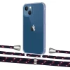 Чехол Upex Crossbody Protection Case для iPhone 13 Crystal with Aide Blue Marine and Casquette Silver (UP104102)