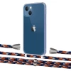Чохол Upex Crossbody Protection Case для iPhone 13 Crystal with Aide Orange Azure and Casquette Silver (UP104105)
