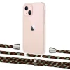 Чехол Upex Crossbody Protection Case для iPhone 13 Crystal with Aide Cinnamon Camouflage and Casquette Silver (UP104108)