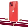 Чехол Upex Crossbody Protection Case для iPhone 13 mini Crystal with Aide Chili Pepper and Casquette Gold (UP104968)