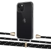 Чехол Upex Crossbody Protection Case для iPhone 13 Crystal with Aide Black Dots and Casquette Gold (UP104135)