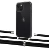 Чохол Upex Crossbody Protection Case для iPhone 13 Crystal with Aide Black and Cap Silver (UP104151)