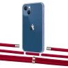 Чехол Upex Crossbody Protection Case для iPhone 13 mini Crystal with Aide Red and Cap Silver (UP104992)