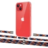 Чехол Upex Crossbody Protection Case для iPhone 13 Crystal with Aide Orange Azure and Cap Silver (UP104175)