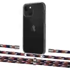 Чехол Upex Crossbody Protection Case для iPhone 13 mini Crystal with Aide Orange Azure and Cap Silver (UP105015)