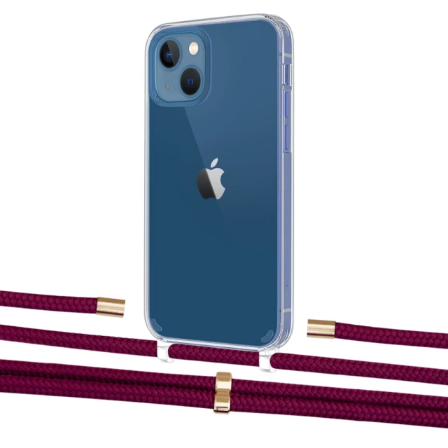 Чехол Upex Crossbody Protection Case для iPhone 13 Crystal with Aide Byzantine and Cap Gold (UP104190)