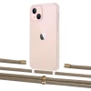 Чохол Upex Crossbody Protection Case для iPhone 13 mini Crystal with Aide Champagne and Cap Gold (UP105039)