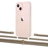 Чехол Upex Crossbody Protection Case для iPhone 13 mini Crystal with Aide Champagne and Cap Gold (UP105039)