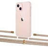 Чохол Upex Crossbody Protection Case для iPhone 13 Crystal with Aide Peony Pink and Cap Gold (UP104201)