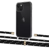 Чехол Upex Crossbody Protection Case для iPhone 13 Crystal with Aide Black Dots and Cap Gold (UP104205)