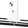 Чехол Upex Crossbody Protection Case для iPhone 13 mini Crystal with Aide Black Dots and Cap Gold (UP105045)