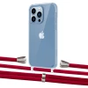 Чохол Upex Crossbody Protection Case для iPhone 13 Pro Max Crystal with Aide Red and Casquette Silver (UP104642)