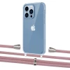 Чехол Upex Crossbody Protection Case для iPhone 13 Pro Crystal with Aide Carnation and Casquette Silver (UP104371)
