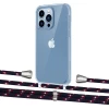 Чохол Upex Crossbody Protection Case для iPhone 13 Pro Max Crystal with Aide Blue Marine and Casquette Silver (UP104662)