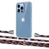 Чохол Upex Crossbody Protection Case для iPhone 13 Pro Max Crystal with Aide Orange Azure and Casquette Silver (UP104665)