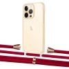 Чехол Upex Crossbody Protection Case для iPhone 13 Pro Max Crystal with Aide Red and Casquette Gold (UP104677)
