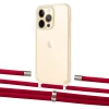 Чохол Upex Crossbody Protection Case для iPhone 13 Pro Crystal with Aide Red and Cap Silver (UP104432)