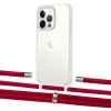 Чехол Upex Crossbody Protection Case для iPhone 13 Pro Max Crystal with Aide Red and Cap Silver (UP104712)