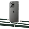 Чохол Upex Crossbody Protection Case для iPhone 13 Pro Crystal with Aide Cyprus Green and Cap Silver (UP104439)