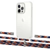 Чохол Upex Crossbody Protection Case для iPhone 13 Pro Crystal with Aide Orange Azure and Cap Silver (UP104455)