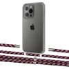 Чехол Upex Crossbody Protection Case для iPhone 13 Pro Crystal with Aide Burgundy Camouflage and Cap Silver (UP104456)