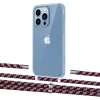 Чехол Upex Crossbody Protection Case для iPhone 13 Pro Max Crystal with Aide Burgundy Camouflage and Cap Silver (UP104736)