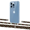 Чохол Upex Crossbody Protection Case для iPhone 13 Pro Crystal with Aide Cinnamon Camouflage and Cap Silver (UP104458)
