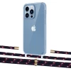 Чохол Upex Crossbody Protection Case для iPhone 13 Pro Max Crystal with Aide Blue Marine and Cap Gold (UP104767)
