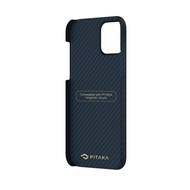 Чохол Pitaka MagEZ Case Twill для iPhone 12 Pro Black Blue (KI1208P)