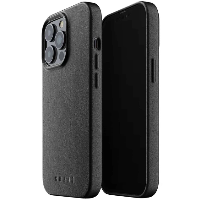 Чохол шкіряний MUJJO для Apple iPhone 13 Pro Full Leather, Black