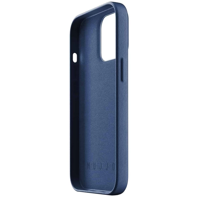 Чохол шкіряний MUJJO для Apple iPhone 13 Pro Full Leather, Monaco Blue