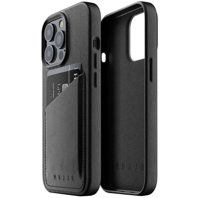 Чехол MUJJO Wallet Full Leather для iPhone 13 Pro Max Black (MUJJO-CL-018-BK)