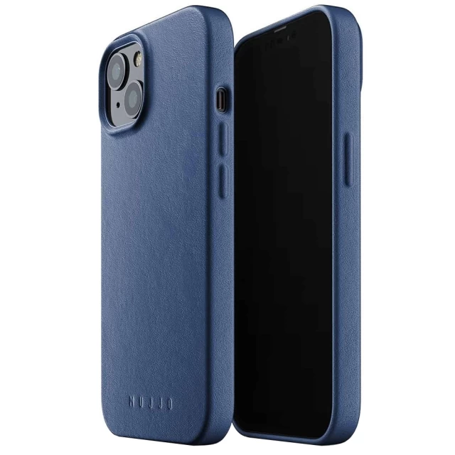 Чохол шкіряний MUJJO для Apple iPhone 13 Full Leather, Monaco Blue
