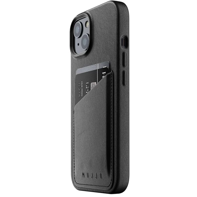 Чехол MUJJO Wallet Full Leather для iPhone 13 Black (MUJJO-CL-022-BK)