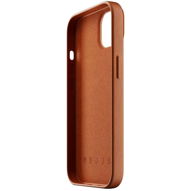Чохол шкіряний MUJJO для Apple iPhone 13 Wallet Full Leather, Tan