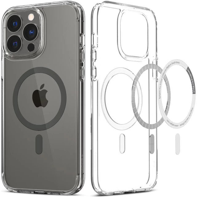 Чехол Spigen для iPhone 13 Pro Max Crystal Hybrid Graphite with MagSafe (ACS03244)