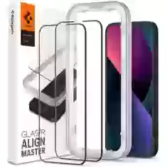 Защитное стекло Spigen для iPhone 13 | 13 Pro tR Align Master FC Black (2 Pack) (AGL03387)