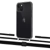 Чехол Upex Crossbody Protection Case для iPhone 13 mini Crystal with Twine Black  and Fausset Matte Black (UP83715)