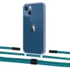 Чохол Upex Crossbody Protection Case для iPhone 13 mini Crystal with Twine Cyan and Fausset Matte Black (UP83726)