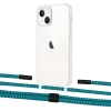 Чехол Upex Crossbody Protection Case для iPhone 13 mini Crystal with Twine Cyan and Fausset Matte Black (UP83726)