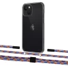 Чохол Upex Crossbody Protection Case для iPhone 13 Crystal with Twine Blue Sunset and Fausset Matte Black (UP83575)