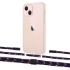 Чохол Upex Crossbody Protection Case для iPhone 13 Crystal with Twine Blue Marine and Fausset Matte Black (UP83577)