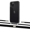 Чохол Upex Crossbody Protection Case для iPhone 13 mini Crystal with Twine Black  and Fausset Silver (UP83732)