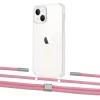 Чехол Upex Crossbody Protection Case для iPhone 13 mini Crystal with Twine Coral and Fausset Silver (UP83735)