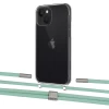 Чохол Upex Crossbody Protection Case для iPhone 13 Crystal with Twine Pistachio and Fausset Silver (UP83586)